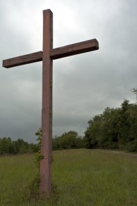 cross near Rock Presbyterian Church